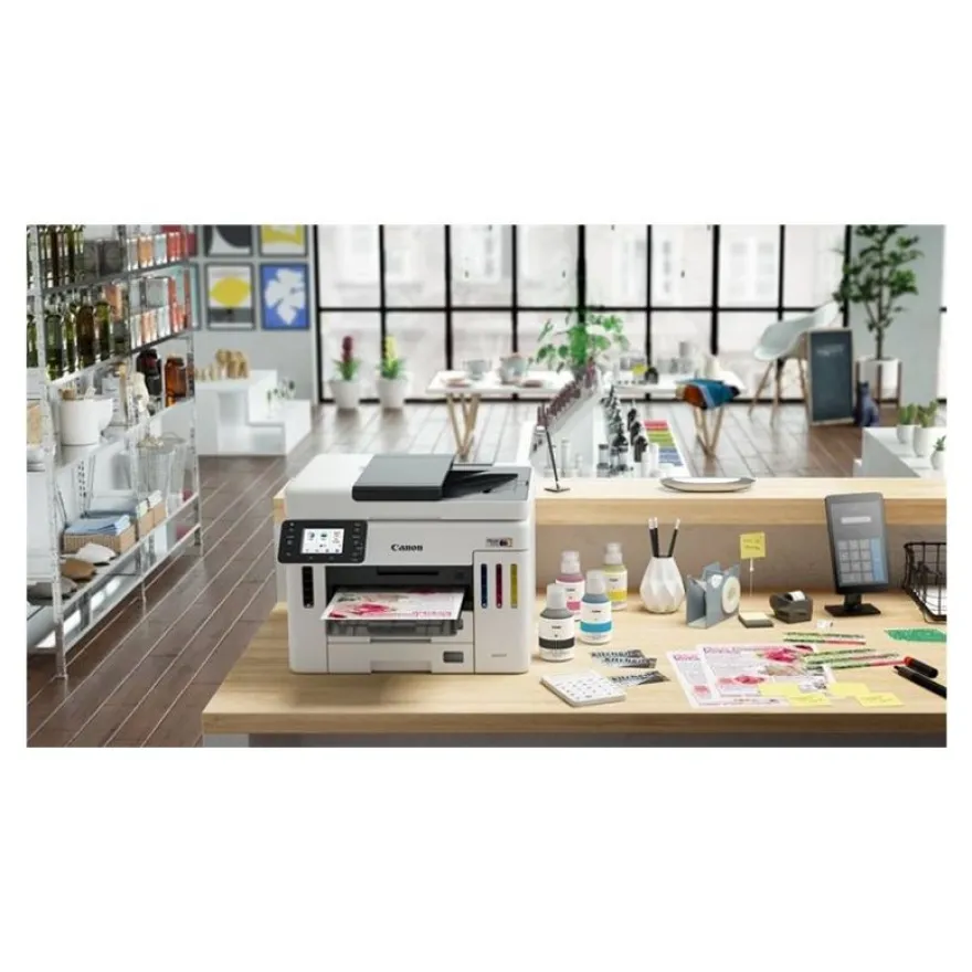 Canon MAXIFY GX7150 MegaTank - Imprimante multifonction jet d'encre couleur A4 - USB 2.0, Wi-Fi(n), LAN