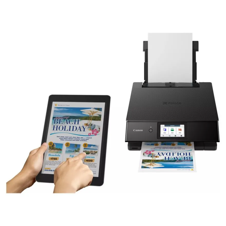 Canon PIXMA TS8750 - imprimante multifonction Jet d'encre couleur - A4 - Wifi - noir