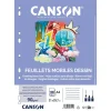 Canson - 50 feuilles à dessin - A4 - 90G - blanc