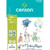 Canson - Bloc Canson Mes 1ers gribouillages - 40 feuilles - A4 - 160 gr