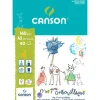 Canson - Bloc Canson Mes 1ers gribouillages - 40 feuilles - A3 - 160 gr