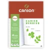 Canson - Cahier à dessin - Herbier 24 x 32 cm - 24 feuilles - dos rigide - blanc