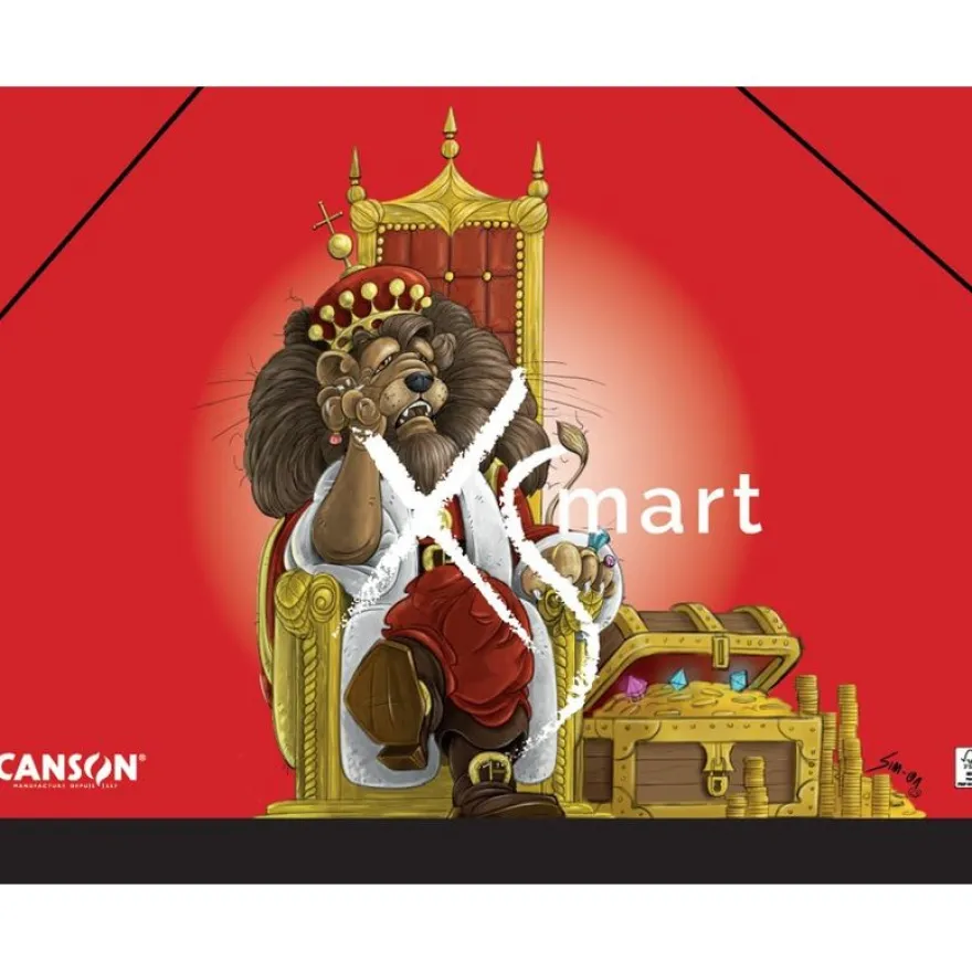 CANSON - Carton A Dessin - 26x33cm - Edition XSMART : Lion - danseurs - snowboarders