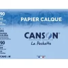 Canson - Pochette papier à dessin calque - 12 feuilles - A4 - 90G