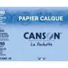 Canson - Pochette papier calque - 12 feuilles - 24 x 32 cm - 90 gr