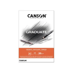 Canson Graduate - Bloc dessin croquis - 40 feuilles - A3 - 96 gr
