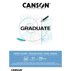 Canson Graduate Tracing - Bloc papier calque - A4 - 70 gr