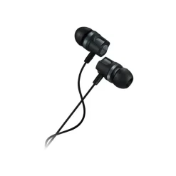 CANYON Kit main libre - Ecouteurs filaire avec micro - intra-auriculaire - noir/gris