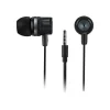 CANYON Kit main libre - Ecouteurs filaire avec micro - intra-auriculaire - noir/gris