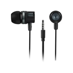 CANYON Kit main libre - Ecouteurs filaire avec micro - intra-auriculaire - noir/gris