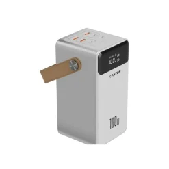 Canyon OnPower 610 - Batterie externe - 60000 mAh - 100 Watt - 6 connecteurs de sortie (3 x USB-C, 3 x USB Type A)