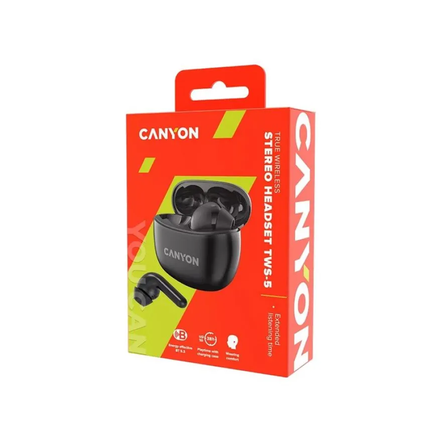 Canyon TWS-5 - Écouteurs sans fil avec micro - noir