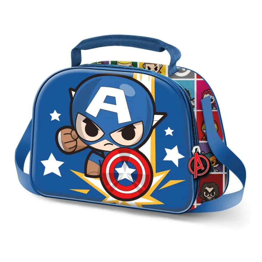 Captain America Punch - Sac à goûter 3D - 1 compartiment - Karactermania