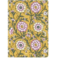 Carnet A6 ligné/petits carreaux Salto fleurs block print