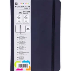 Carnet de notes A5 - Ligné - 240 pages - disponible dans différentes couleurs