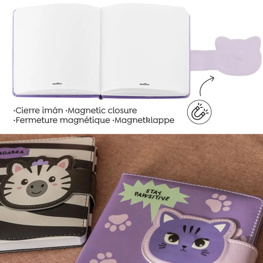 Carnet matelassé chat No Ordinatry Notes Back2Fun