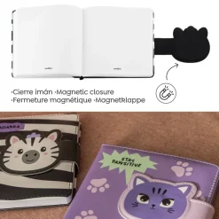 Carnet matelassé zèbre No Ordinatry Notes Back2Fun