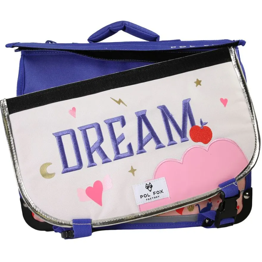 Cartable 35 cm Dream- 2 compartiments- rose- Pol Fox