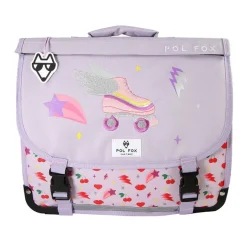 Cartable 41 cm Good Vibes- 2 compartiments- parme- Pol Fox
