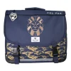 Cartable 38 cm Lion- 2 compartiments- marine- Pol Fox