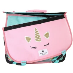 Cartable 38 cm Rainbow- 2 compartiments- vert turquoise- Pol Fox