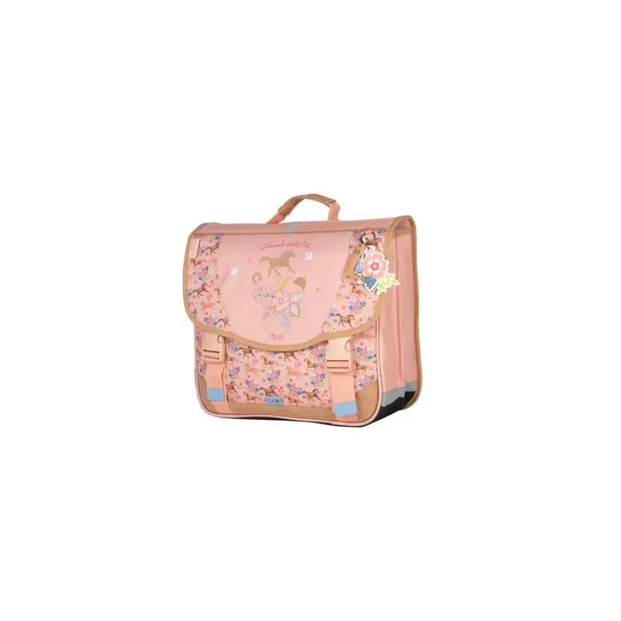 Cartable 38 CM STALLA BIANCA GALOP-2 compartiments- rose- Kid'Abord