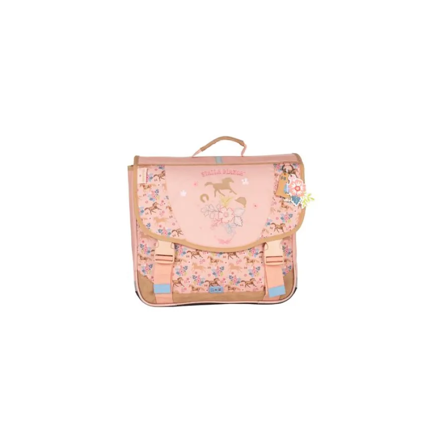 Cartable 38 CM STALLA BIANCA GALOP-2 compartiments- rose- Kid'Abord
