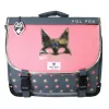 Cartable 35 cm Wonder Fox- 2 compartiments- gris- Pol Fox