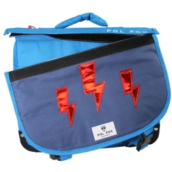 Cartable 35 cm Wonder Fox- 2 compartiments- bleu- Pol Fox