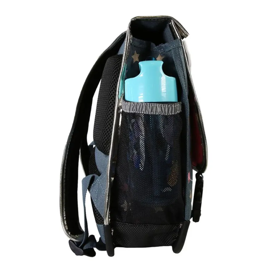 Cartable 38 cm Wonder Fox- 2 compartiments- gris- Pol Fox