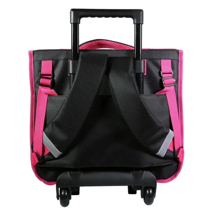 Cartable à roulettes Barbie 38 cm - 2 compartiments - multicolore - Bagtrotter