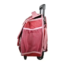 Cartable à roulettes Cybel - 2 compartiments - rose - Bagtrotter