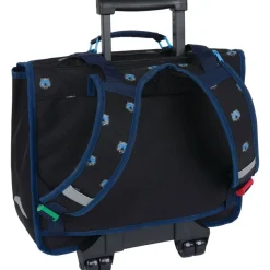Cartable à roulettes Kickers Boy - 38 cm - 2 compartiments - noir et gris chine - Oberthur