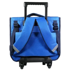 Cartable à roulettes Ligue 1 - 38 cm - 2 compartiments - bleu - Bagtrotter