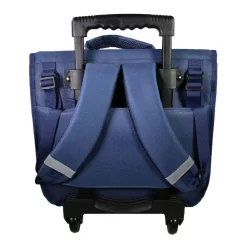 Cartable à roulettes Lili Lou - 2 compartiments - bleu - Bagtrotter