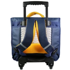 Cartable à roulettes Phileas Dinosaure 38 cm - 2 compartiments - bleu - Bagtrotter