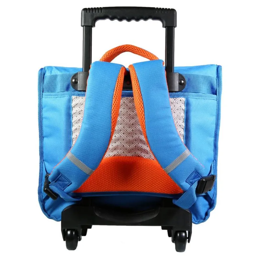 Cartable à roulettes Phileas Skate 38 cm - 2 compartiments - bleu - Bagtrotter