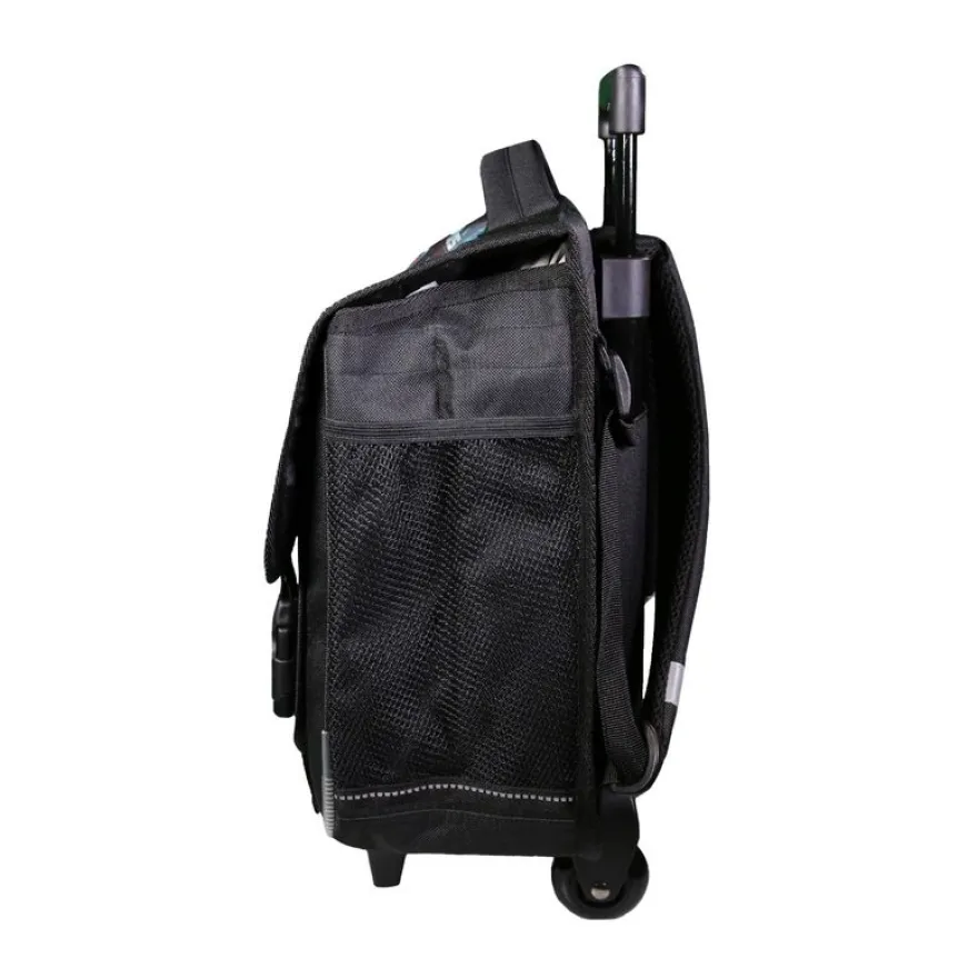 Cartable à roulettes Transformers - 2 compartiments - noir - Bagtrotter