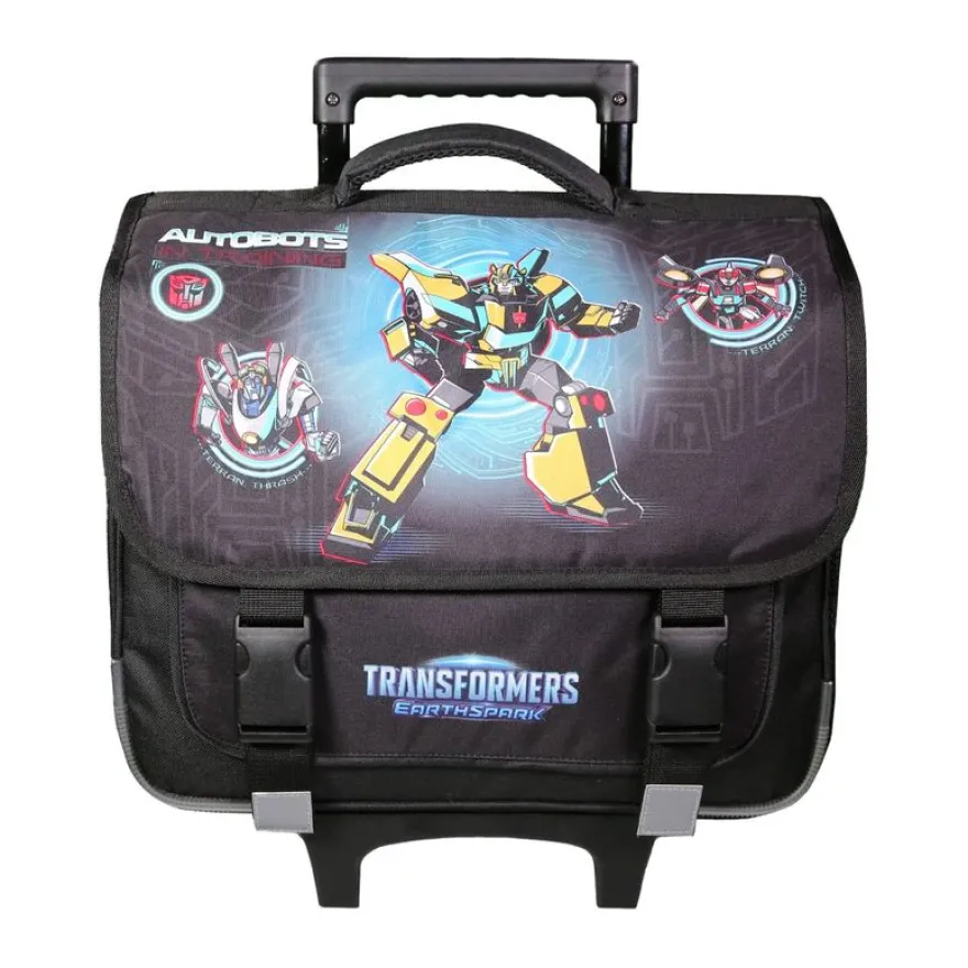 Cartable à roulettes Transformers - 2 compartiments - noir - Bagtrotter