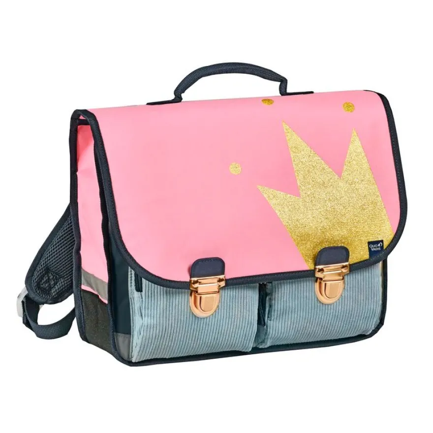 CARTABLE 38 VINTAGE - 2 COMPARTIMENTS Louise & Arthur - Princesse - 38x30x14 cm