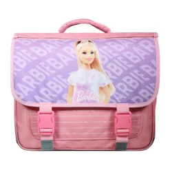 Cartable avec rabat réversible Barbie - 2 compartiments - rose - Bagtrotter