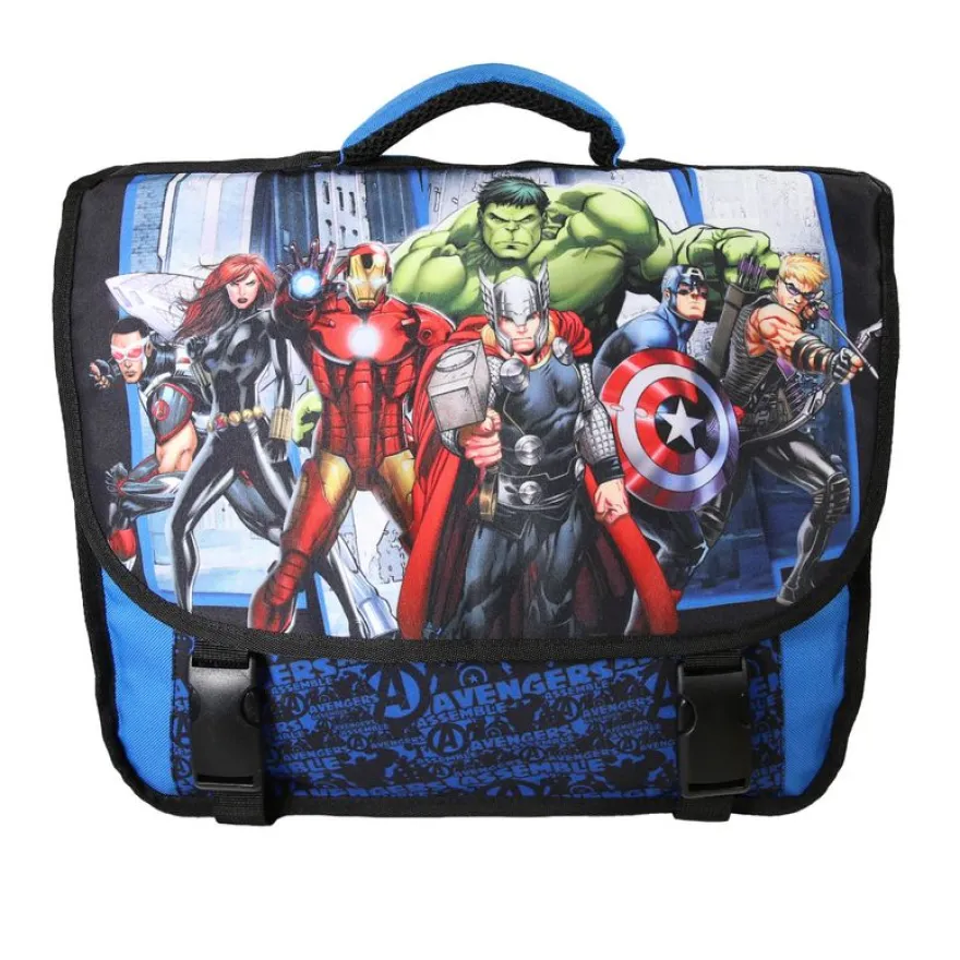 Cartable Avengers - 38cm - 2 compartiments - bleu - Bagtrotter
