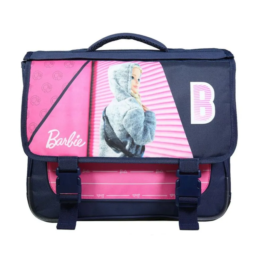 Cartable Barbie 38 cm - 2 compartiments - rose - Bagtrotter