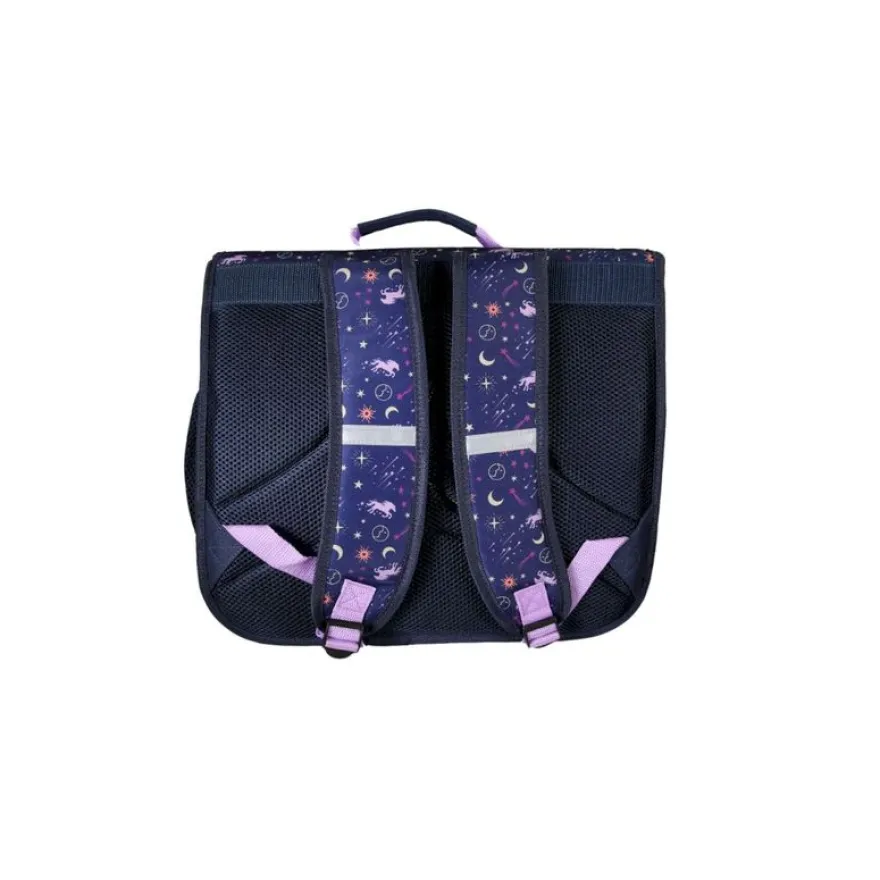 Cartable Bella Sara - 38 cm - 2 compartiments - Marine - Kid'Abord