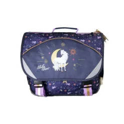 Cartable Bella Sara - 38 cm - 2 compartiments - Marine - Kid'Abord