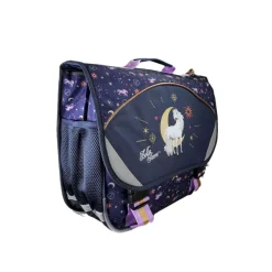 Cartable Bella Sara - 38 cm - 2 compartiments - Marine - Kid'Abord