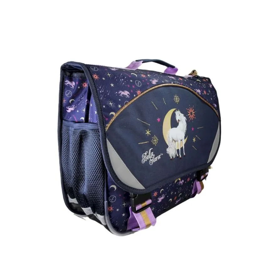 Cartable Bella Sara - 38 cm - 2 compartiments - Marine - Kid'Abord