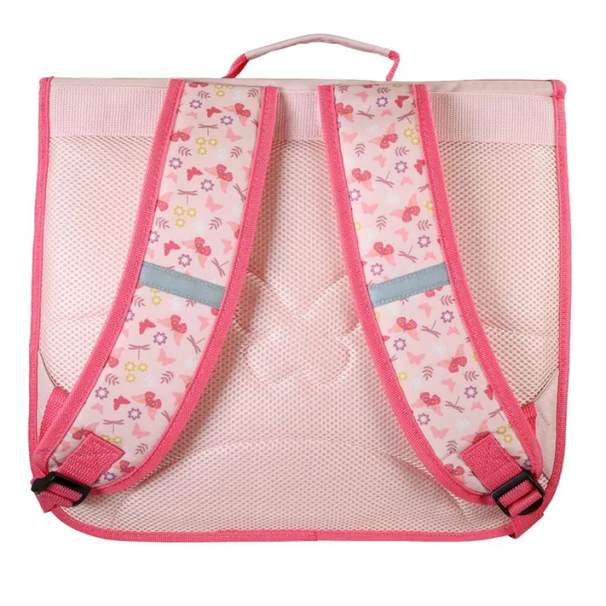 Cartable Bella Sara - 38 cm - 2 compartiments - Rose - Kid'Abord