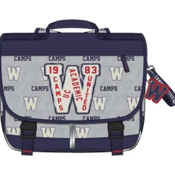 Cartable Camps Warriors 38 cm - 2 compartiments - gris - Kid'Abord