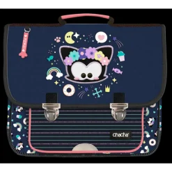 Cartable Chacha Kinky 36 cm - 2 compartiments - bleu - Kid'Abord